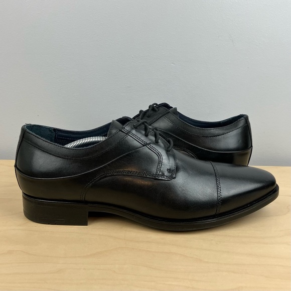 Johnston Murphy Men’s Size 11 W Gibbons Cap Toe Black Leather Oxford Dress Shoes main image 10